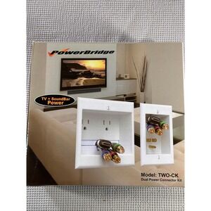 PowerBridge TWO-CK Dual Power Connector Kit In-Wall Cable‎ Management